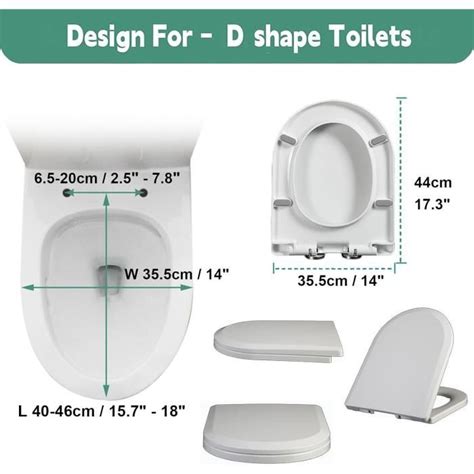 Abattant Wc Forme D Cuvette Toilette Avec Frein De Chute Siège De