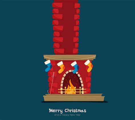 Premium Vector Christmas Fireplace With Ts Socks And Candles Flat Cartoon Style Vector