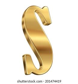 Letter S Gold Solid Alphabet Stock Illustration 201474419 Shutterstock