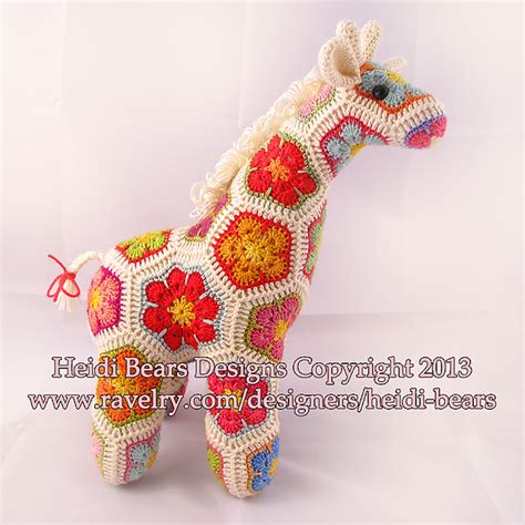 Crochet African Flower Giraffe Free Pattern Best Flower Site