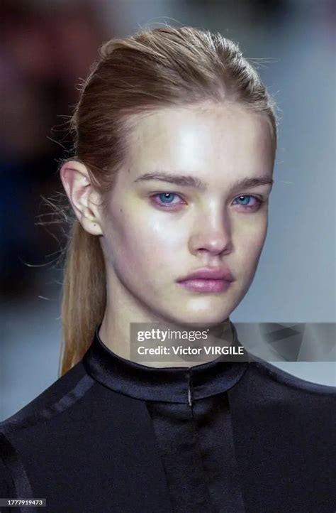 natalia vodianova walks  runway   calvin klein ready
