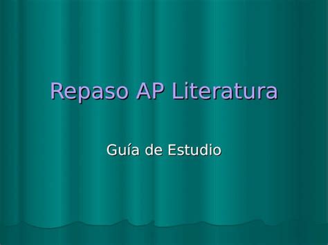 PPT Repaso AP Literatura Guía de Estudio EL MEDIOEVO Conde Lucanor