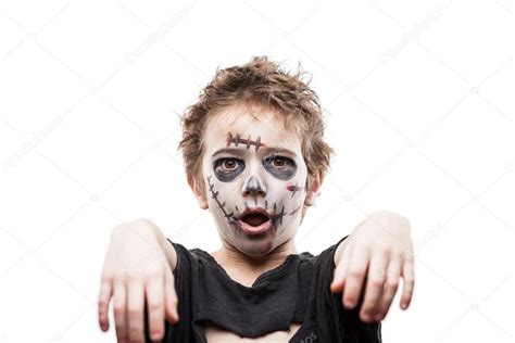 Screaming walking dead zombie child boy halloween horror costume ...