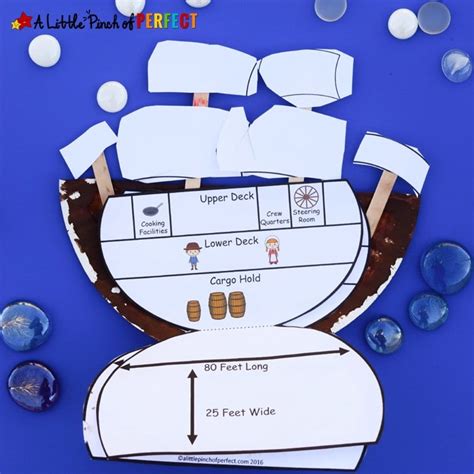 Learning About The Mayflower Paper Plate Craft And Free Template A