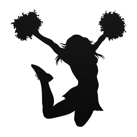 Cheerleader cheer vinyl decal car window wall bumper sticker any size