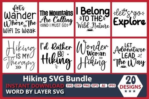 Hiking Svg Bundle Vol 2 Bundle · Creative Fabrica