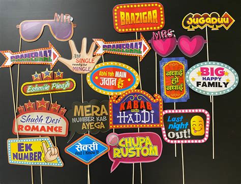 Bollywood Props Bollywood Party Decor Desi Photobooth Props Bollywood
