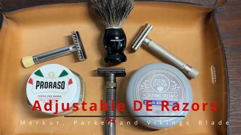 De Adjustable Razor Comparison Merkur Vs Parker Vs Vikings