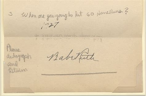 Circa Babe Ruth Twice Signed Autograph Request Letter Rea Archive