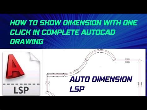 How To Show Dimensions Of Autocad Drawing With Lsp Auto Dimension