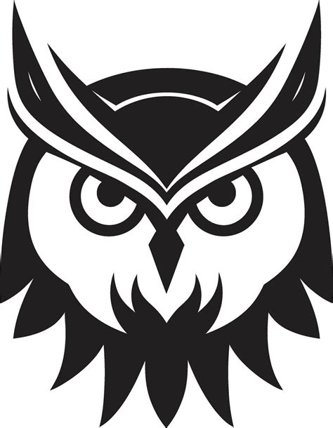 Owl Mascot Logo Artwork Nighttime Guardian Owl 32635764 Vector Art At