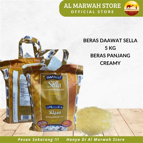 Jual BERAS BASMATI DAAWAT SELLA 5 KG Shopee Indonesia