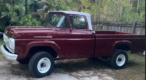 1960 Ford F250 Pickup Truck Napco 4wd 4x4 Manual No Reserve Unmodified