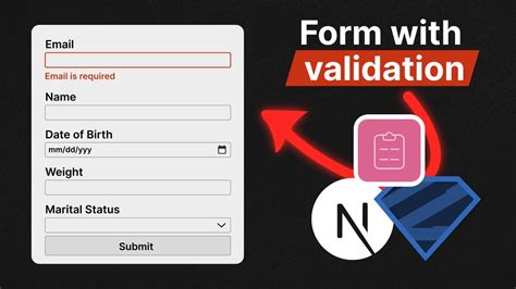 Forms With Validation Next Js Zod React Hook Form Youtube