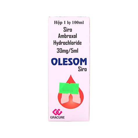 Thuốc Siro Olesom lọ 100ml Điều trị viêm họng viêm phế quản