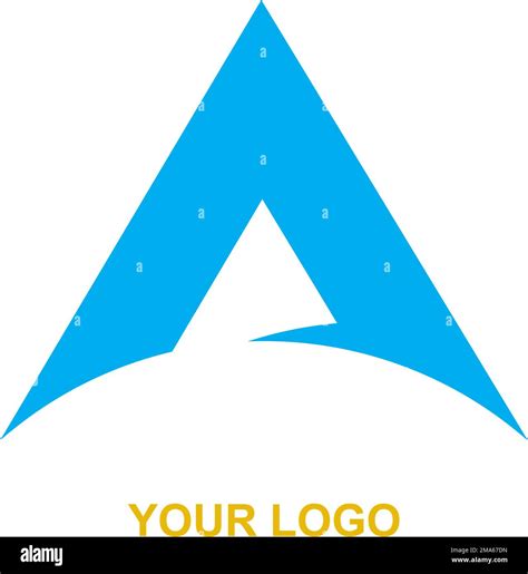 letter a logo design in blue Stock Vector Image & Art - Alamy