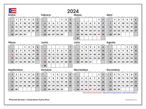 Calendarios Puerto Rico Y Michel Zbinden Es