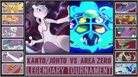 KANTO JOHTO vs AREA ZERO Legendary Pokémon Regions Tournament Battle