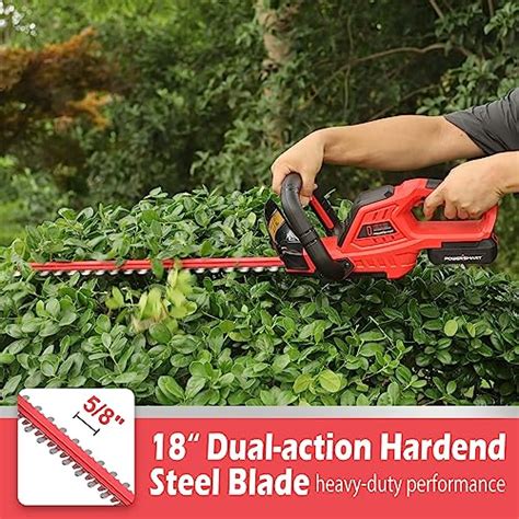 Powersmart 20v Max 18 Inch Hedge Trimmer Cordless Lithium Ion Battery Powered Shrub Trimmer 2