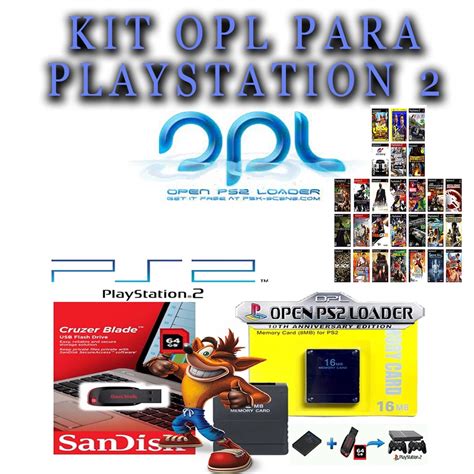 Kit Opl Completo Original Pendrive Varios Jogos De Playstation 2