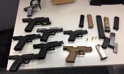 Stolen Guns Confiscated 5 People Arrested After Armed Robbery At