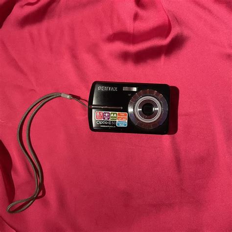 Black Pentax Optio E50 Digital Camera In Good Depop