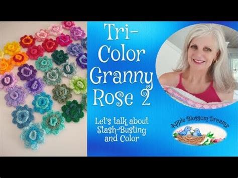 Apple Blossom Dreams Tri Color Granny Rose Crochet Pattern Coming