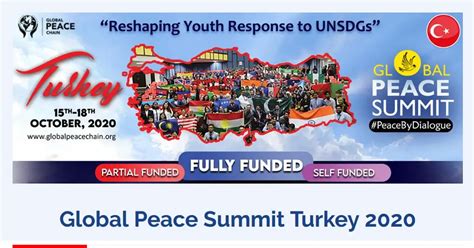 Global Peace Summit 2020 in Turkey - Fully Funded, Partial & Self Funded