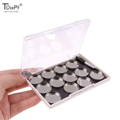 2 12 Grids Diy Eyeshadow Palette Makeup Dispensing Box Lipstick