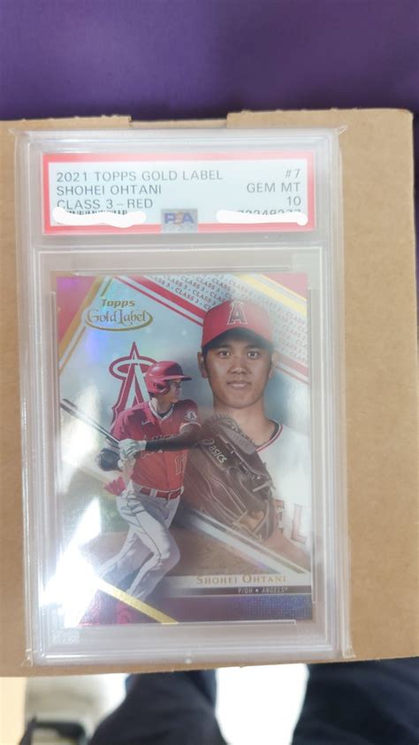 Topps 大谷翔平 GOLD LABEL PSA10 GEM MINT RED 25枚限定カード 2021 Topps 売買された