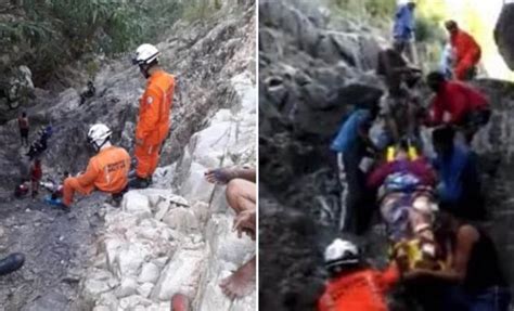 TRAGÉDIA Mulher morre atingida por pedra de cânion no interior da