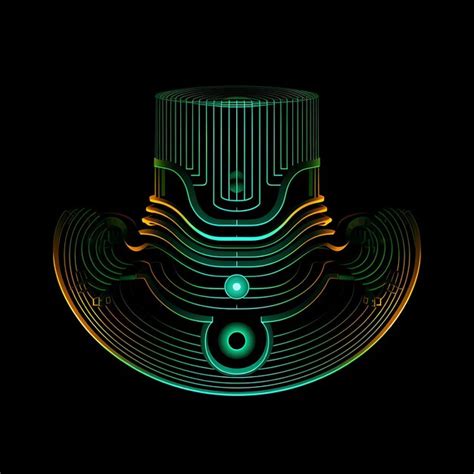 Premium Photo Design Of Victorian Steampunk Hypnotic Neon Lines Top