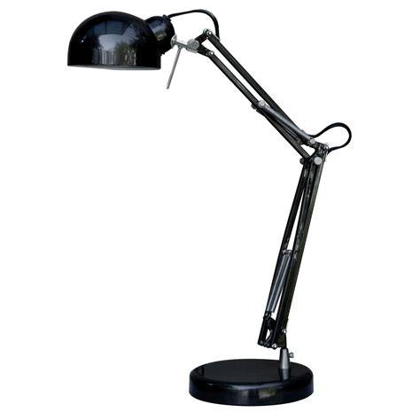 Essential Home Adjustable Desk Lamp-Black