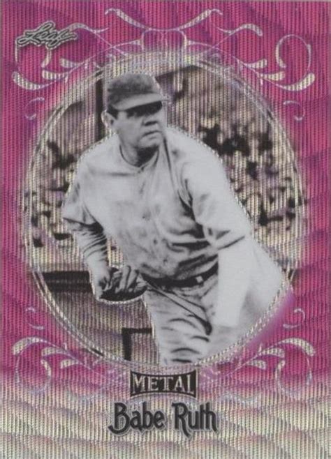 Leaf Babe Ruth Collection Babe Ruth Pink Wave For Sale Online EBay