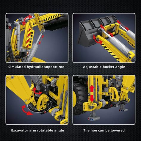 Mould King App Rc Excavator And Bulldozer Moc In Technical