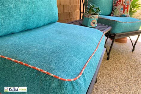 How to Make Cushion Covers for Outdoor Furniture - The Ruffled Purse®