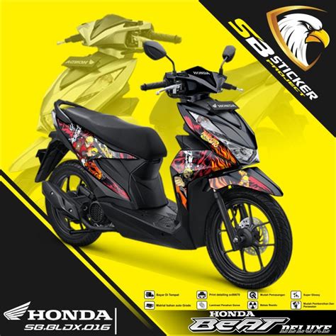 Striping Beat Deluxe Sticker Striping Hologram Honda Beat Deluxe 2021