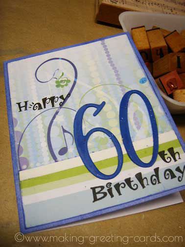 60th Birthday Card - Handmade Birthday Greeting Card For Him