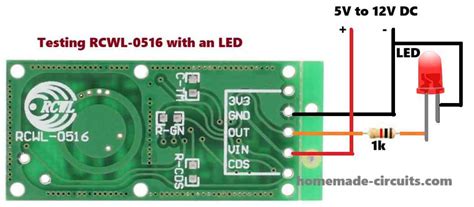 How to Connect and Use RCWL-0516 Microwave Motion Sensor – Homemade ...