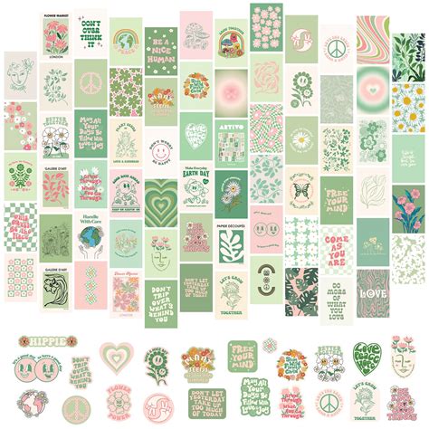 Buy Artivo Green Wall Collage Kit For Aesthetic Pictures Set Danish