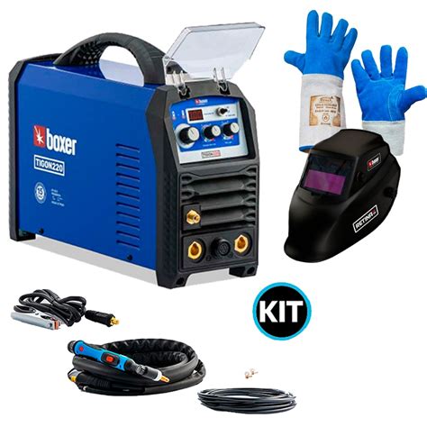 Kit Inversora De Solda Multiprocesso Boxer MIG Flex 250 Mono 220V