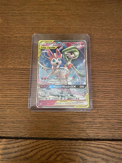 Gardevoir Sylveon GX 130 214 Unbroken Bonds NM Full Art Ultra Rare