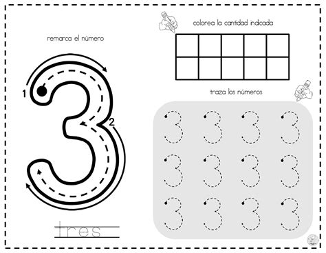 Numeros Para Trazo Del 0 10 Sencillas Fichas