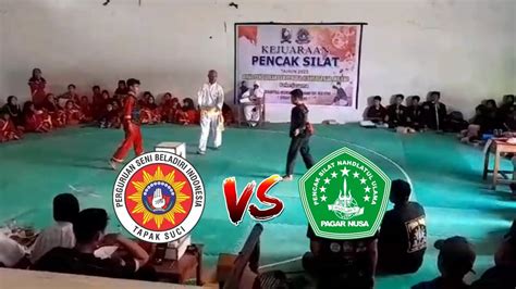 Kejuaraan Pencak Silat Pagar Nusa Vs Tapak Suci Youtube