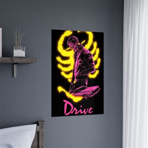 Drive Movie Poster, Ryan Gosling Poster, Wall Art, Art Print, Wall ...