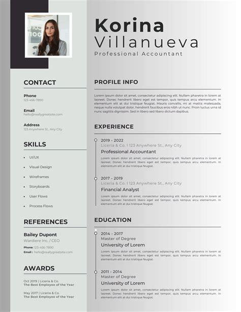 Resume Templates for Canva Template, Professional Resume Premade Canva ...