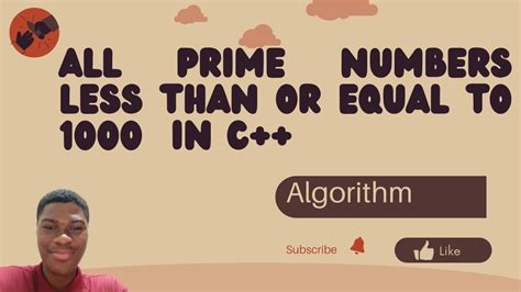 All Prime Numbers Less Than Or Equal To 1000 In C With Algorithm