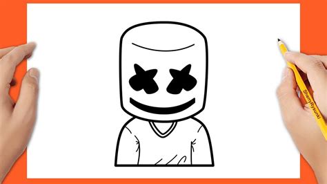 Jak Narysowa Marshmello How To Draw Marshmello Easy Youtube