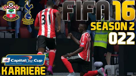 FIFA 16 KARRIERE SEASON 2 022 CAPITAL ONE CUP Southampton Vs