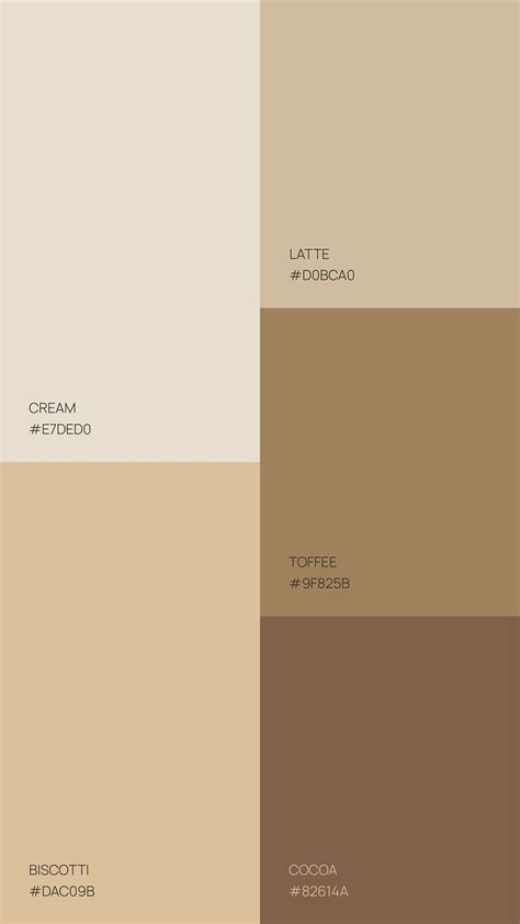 Natural Color Palettes Inspirations Biscotti Nature Color Palette